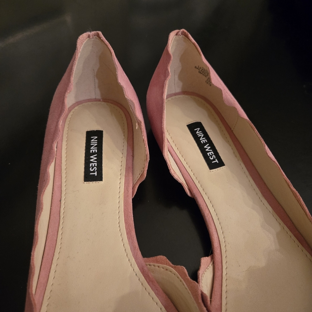 Nine West Pink Suede Flats - Picture 5 of 7